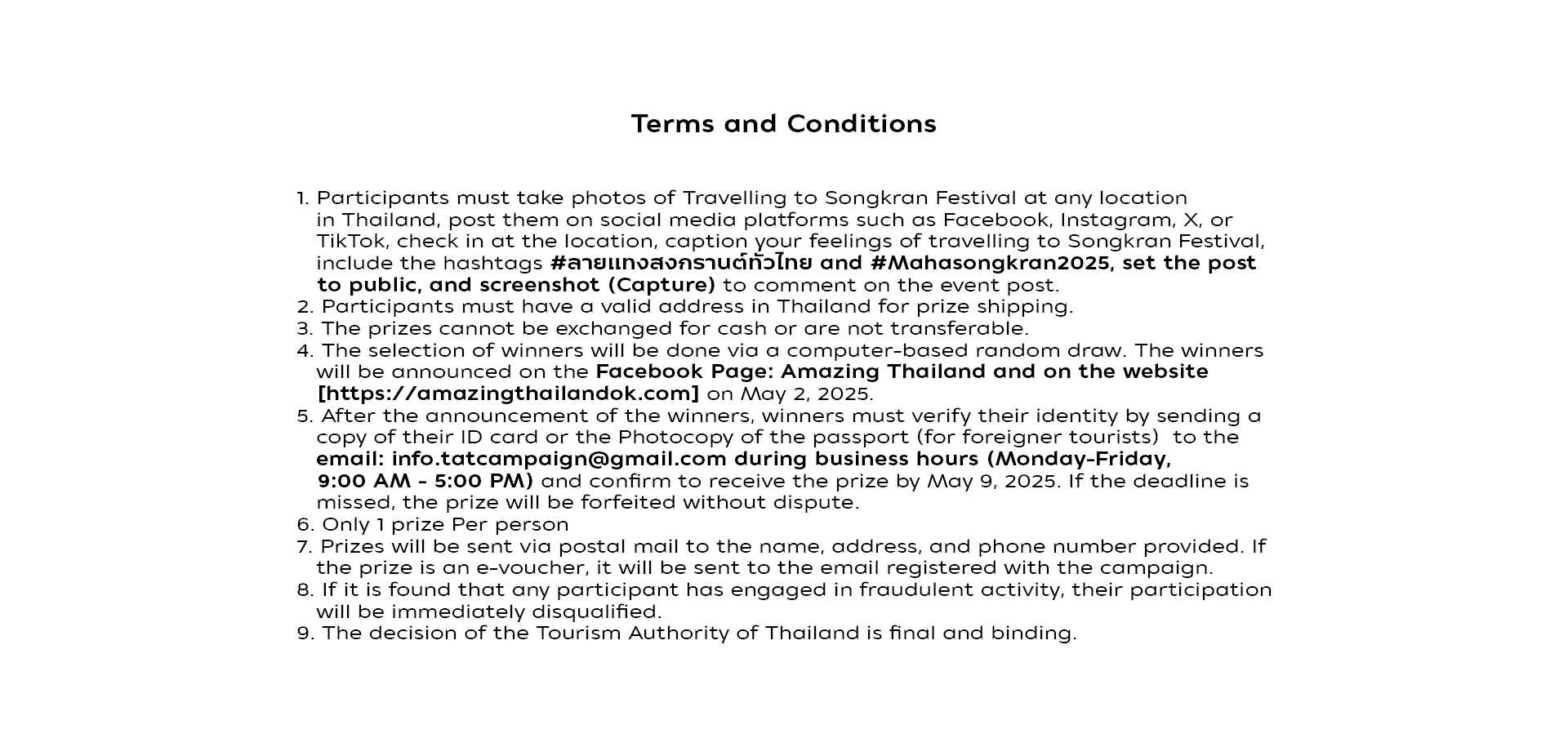 Terms
